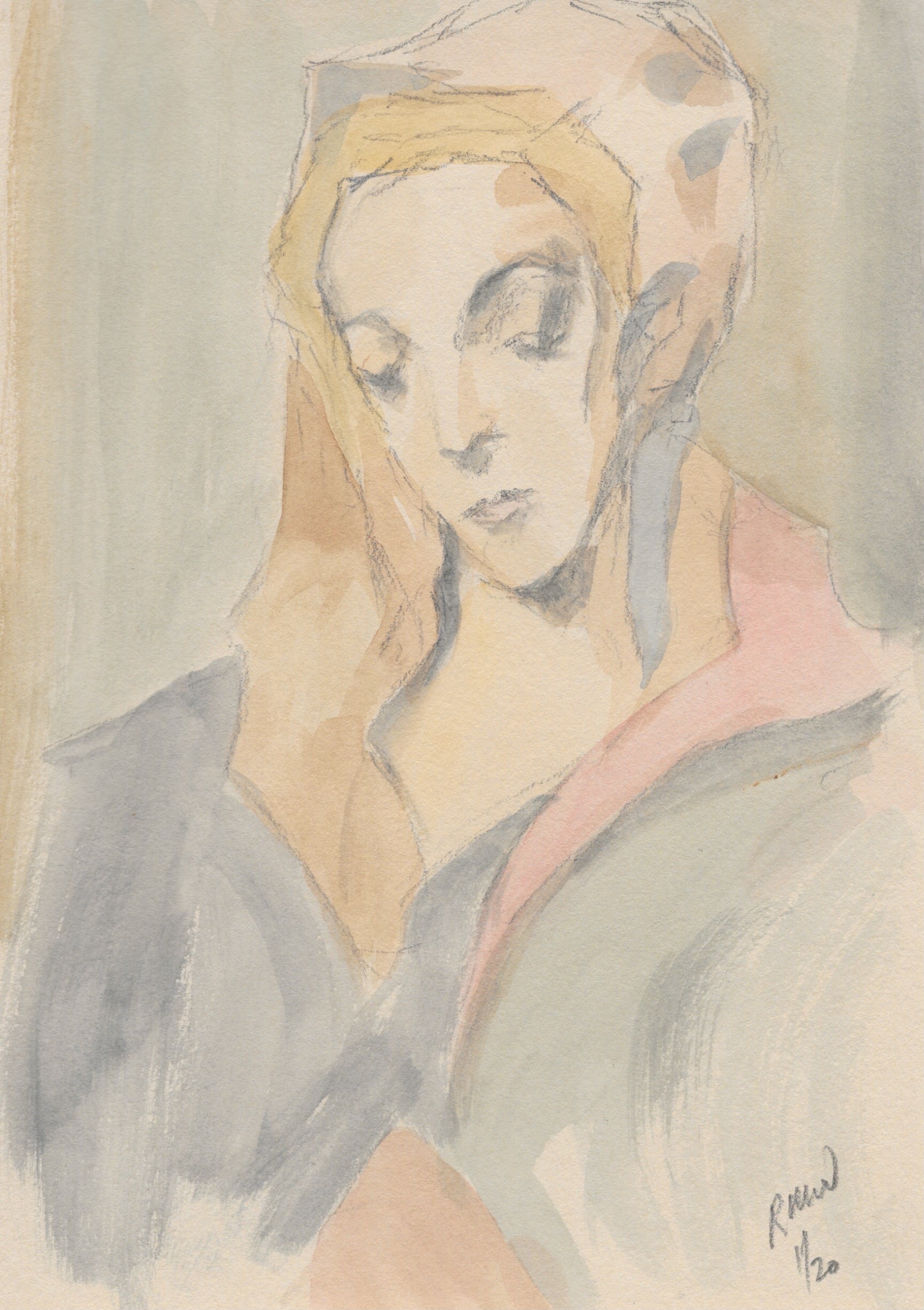 Madonna after Helene Schjerfbeck